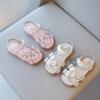 Summer Pearl Floral Soft Sole Princess Sandals Kids Girls Beach Shoes
