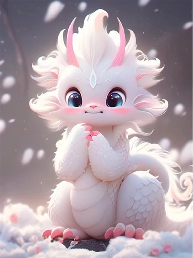 New Arrival Diamond Painting Cross Stitch Kit Cartoon Dragon Baby 5D DIY Diamond Embroidery Mosaic Rhinestone Home Decoration