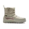Li Ning Zhong Rong BOOT Abrasion Resistant Cushioning Slip Resistant Short Snow Boots Women's Gray AGCV508-3