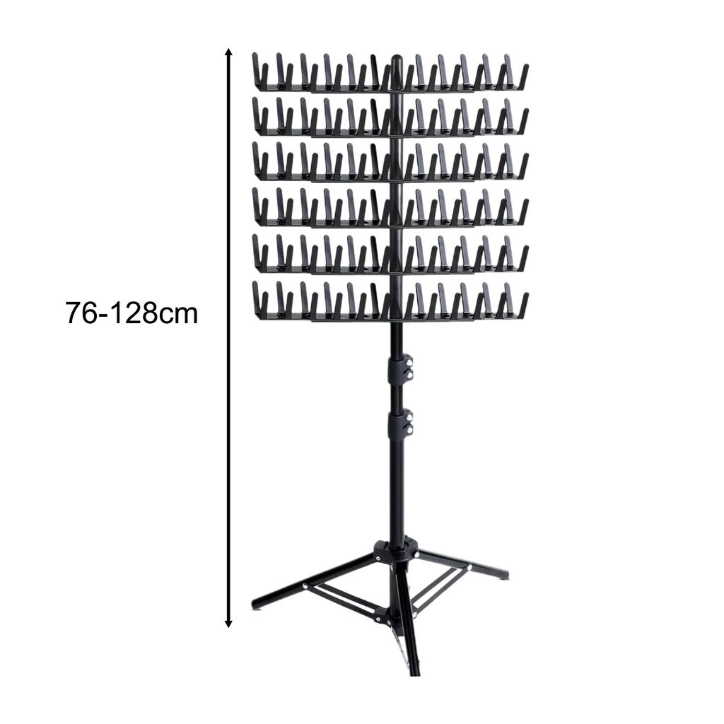 Braiding Hair Rack Standing 144 Pegs Display Stand Hair Racks Adjustable Height Hair Extension Holder for Stylists Braiders
