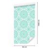 Beautiful turquoise wallpaper for living room and bedroom 50x1000