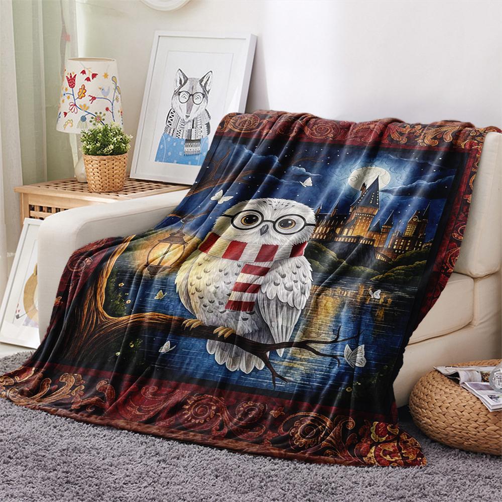 1 Pezzo Coperta in Flanella con Stampa Cartone Animato, Alta Qualità Confortevole per Tutte le Stagioni, Decorazione per la Casa, Calore e Comfort, Perfetta per Regalo di Natale Compleanno