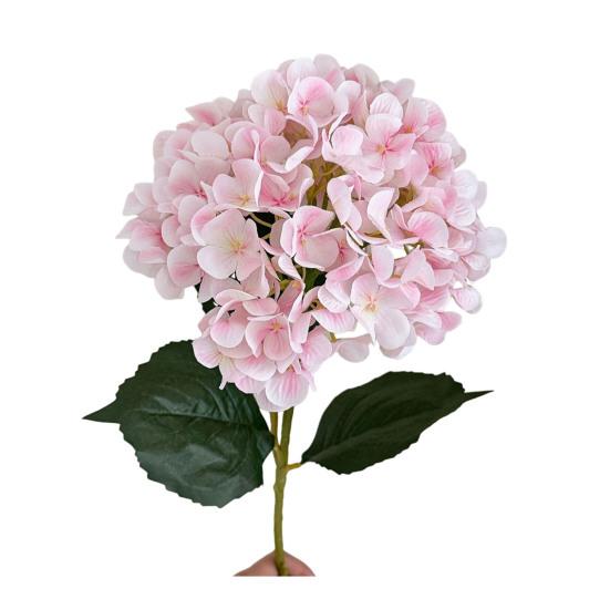 

Artificial Hydrangea Flower Realistic Full Bloom Fake Hydrangea with Stems Faux Silk Flower Arrangement for Home Wedding Party Baby Shower Table светло-розовый