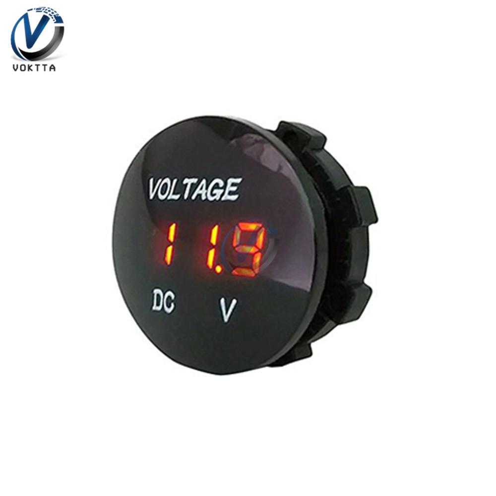 DC 5V-48V LED Digital Voltmeter Ammeter Car Motocycle Voltage Current Meter Volt Detector Tester Monitor Panel Display Voltmeter