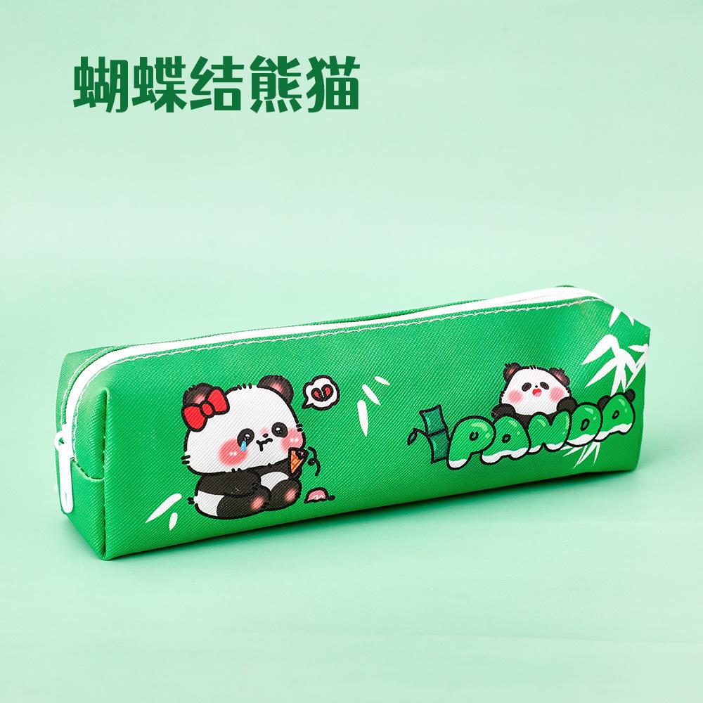 

Нишевые студенты маленький корпус большая вместимость однослойный пенал с пандой простой стиль пенал с пандой товар высокой ценности