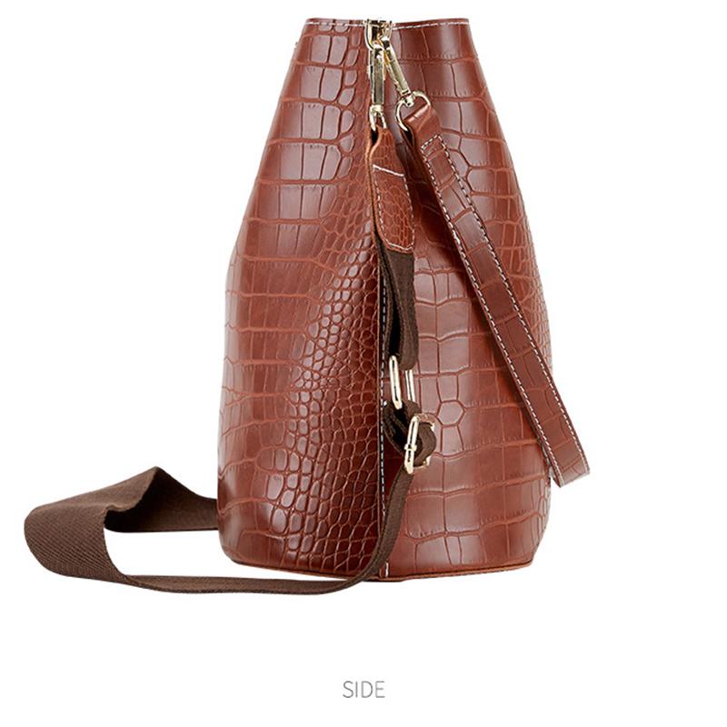 SCIONE Winter Neue Tasche Frauen 2020 Breite Schulter Gurt Eine Schulter Tragbare Eimer Tasche