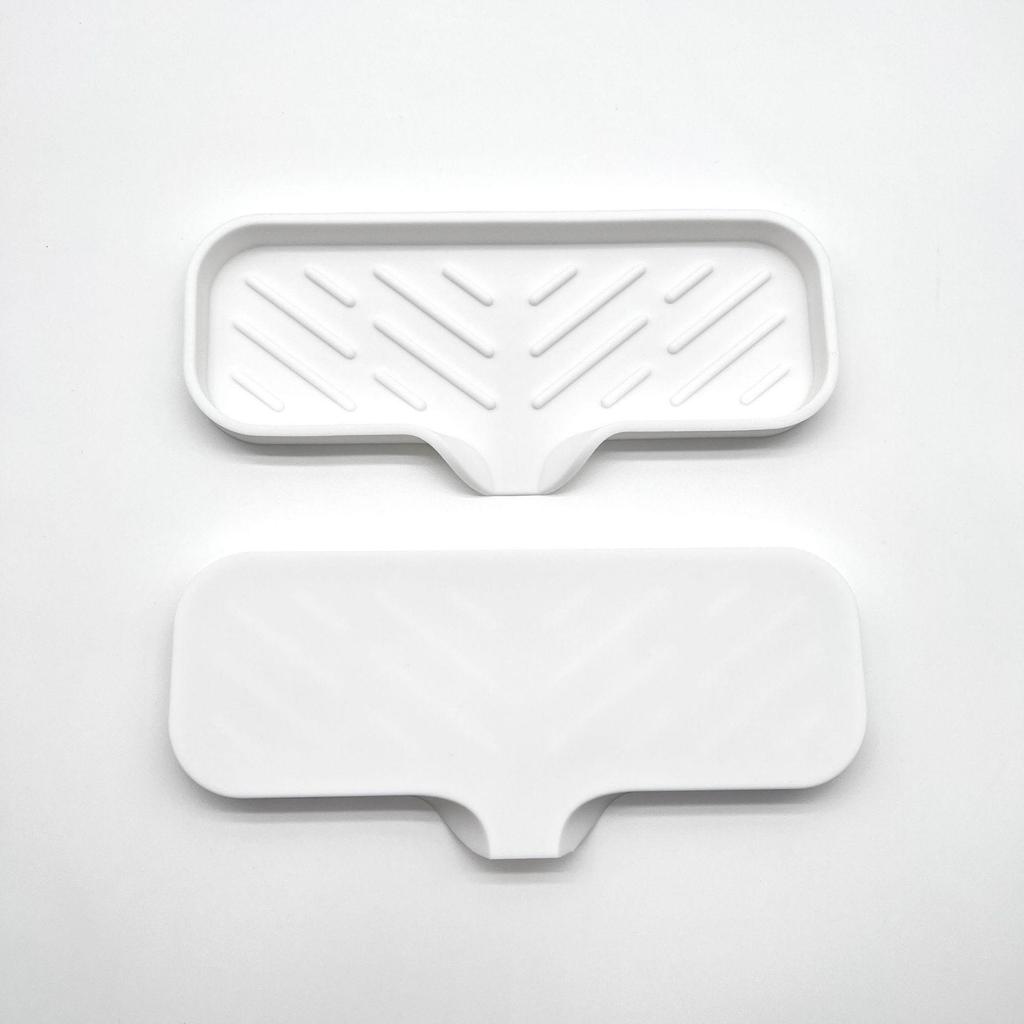 Multifunctional Silicone Soap and Sink Drain Mat - Non-slip, Water Collection Countertop Accessory