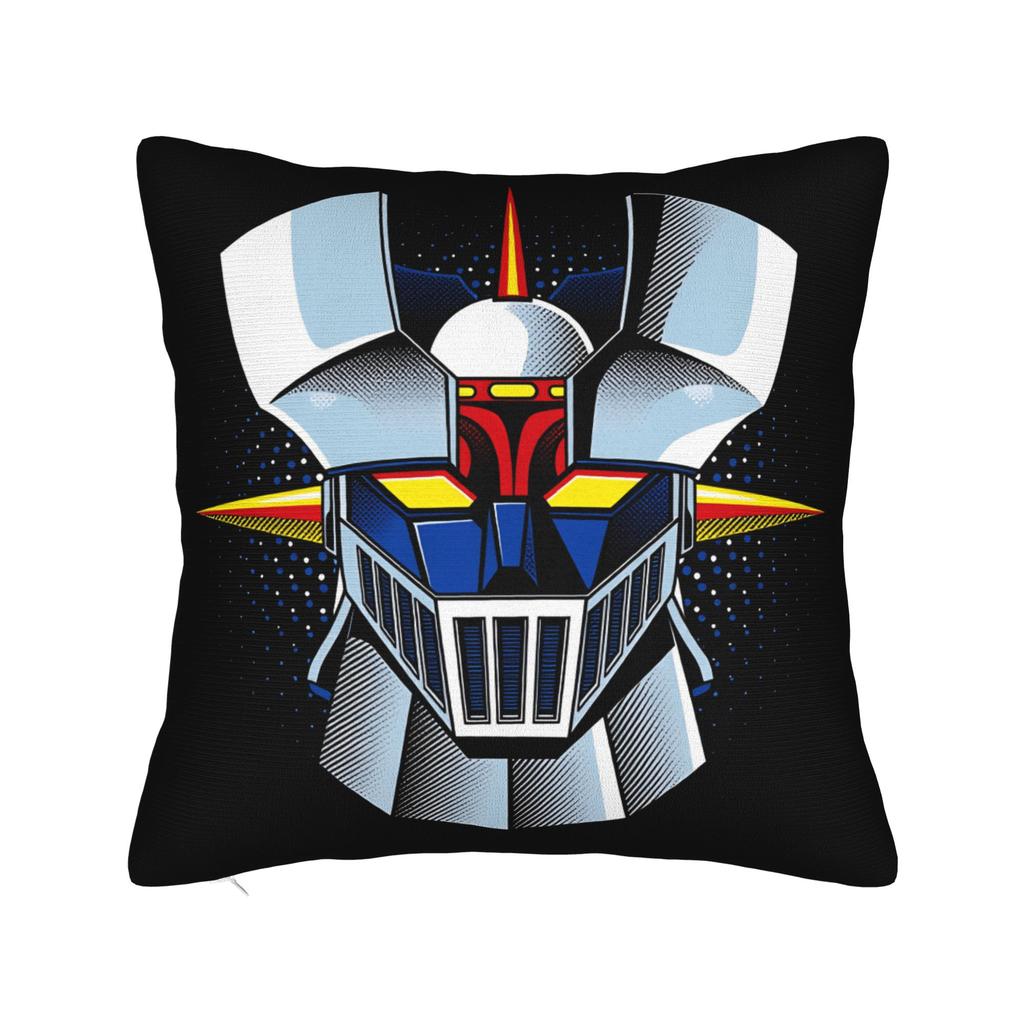 Cartoon Rocket Punch Mazinger Z Pillow Cover Vintage Pillow Case For Sofa Bedroom Home Decor Graphic Cushion Cover Gift Idea