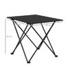 Folding Camping Table, Lightweight Metal Picnic Table with Carry Bag, Foldable Table for Outdoor Camping, Picnic, Hiking, BBQ, Fishing, Black