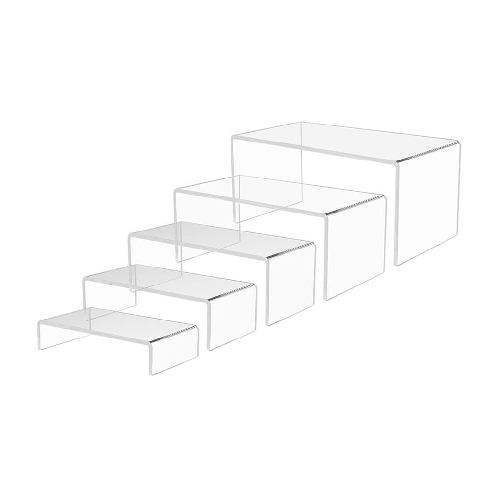 5pcs,Acrylic Transparent Display Rack, Multi-function Storage Rack, Cosmetics, Perfume, Dolls, Jewelry Sorting Rack