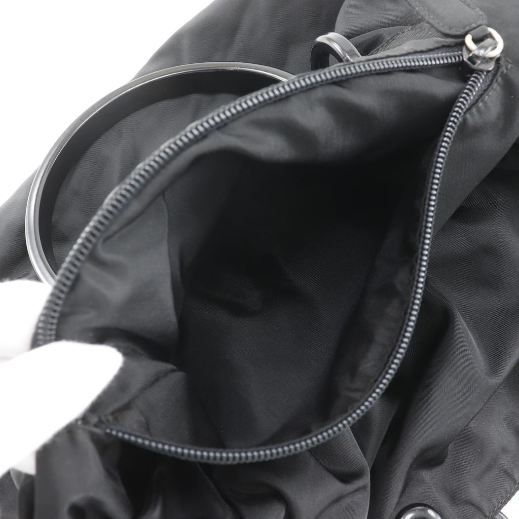 PRADA Handbag black Nylon/plastic Women Used