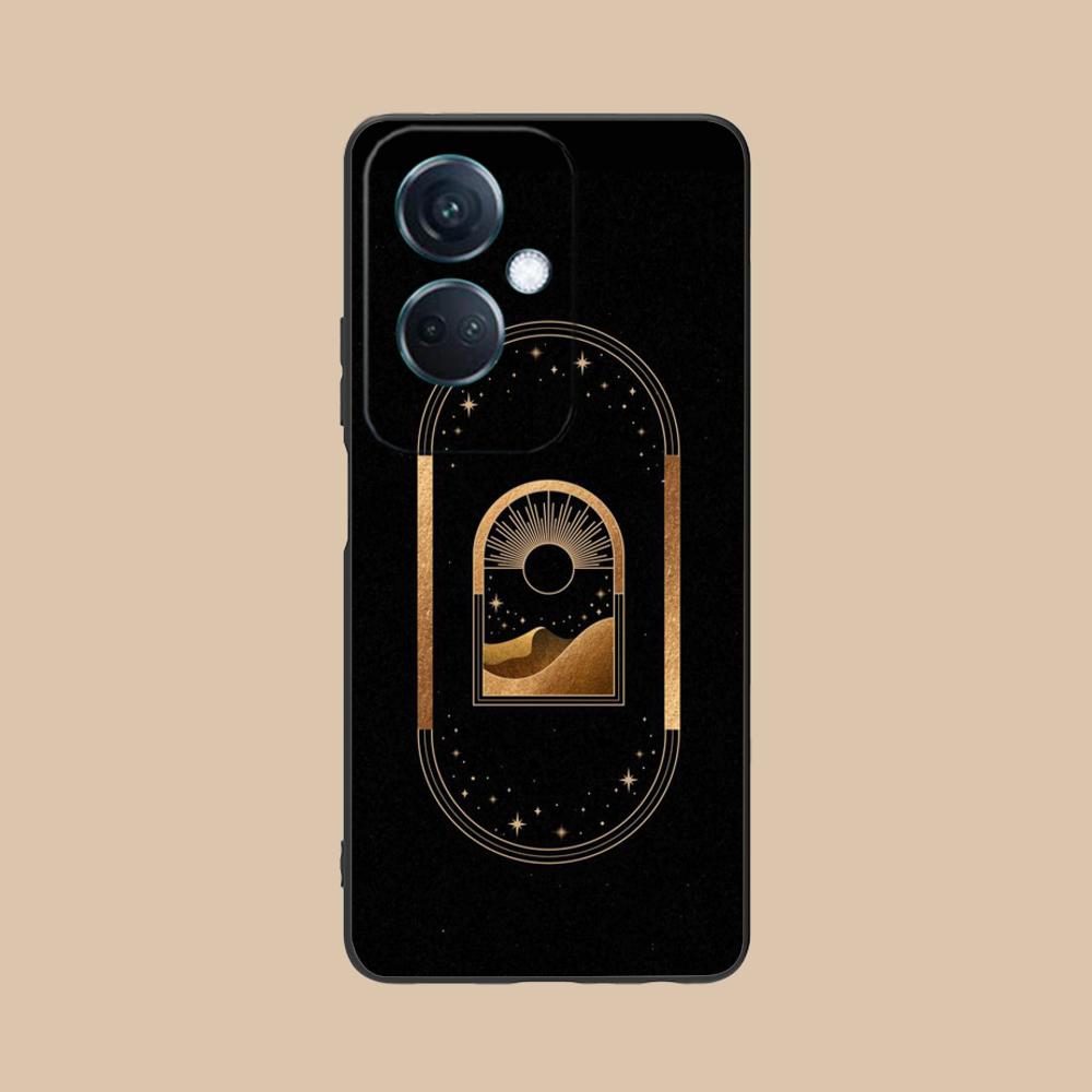 Sun Moon Mobile Cell Phone Case for OPPO Reno 14 13 12 11 10 9 8 7 6 5 F T Pro 5G Colorful Printing Cover Luxury Pretty Cover
