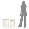 Table Line Set 2Pcs Cm Ø 38X55-33X50