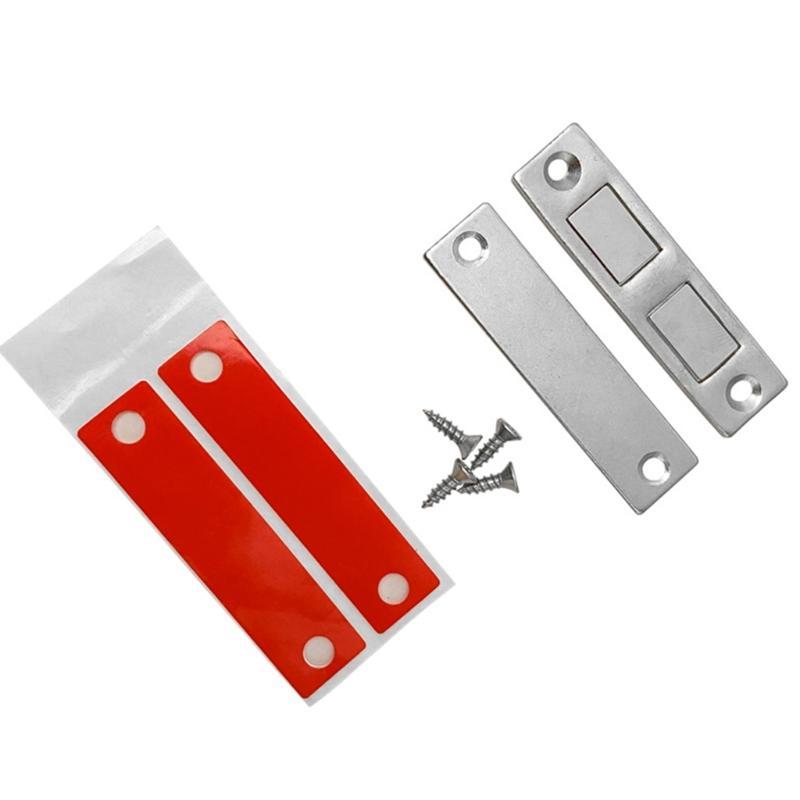 Easy Install Push Pull Door Magnets Secure Hold Push & Pull Door Magnet Fixtures Magnetic Door Fixators for Home Use