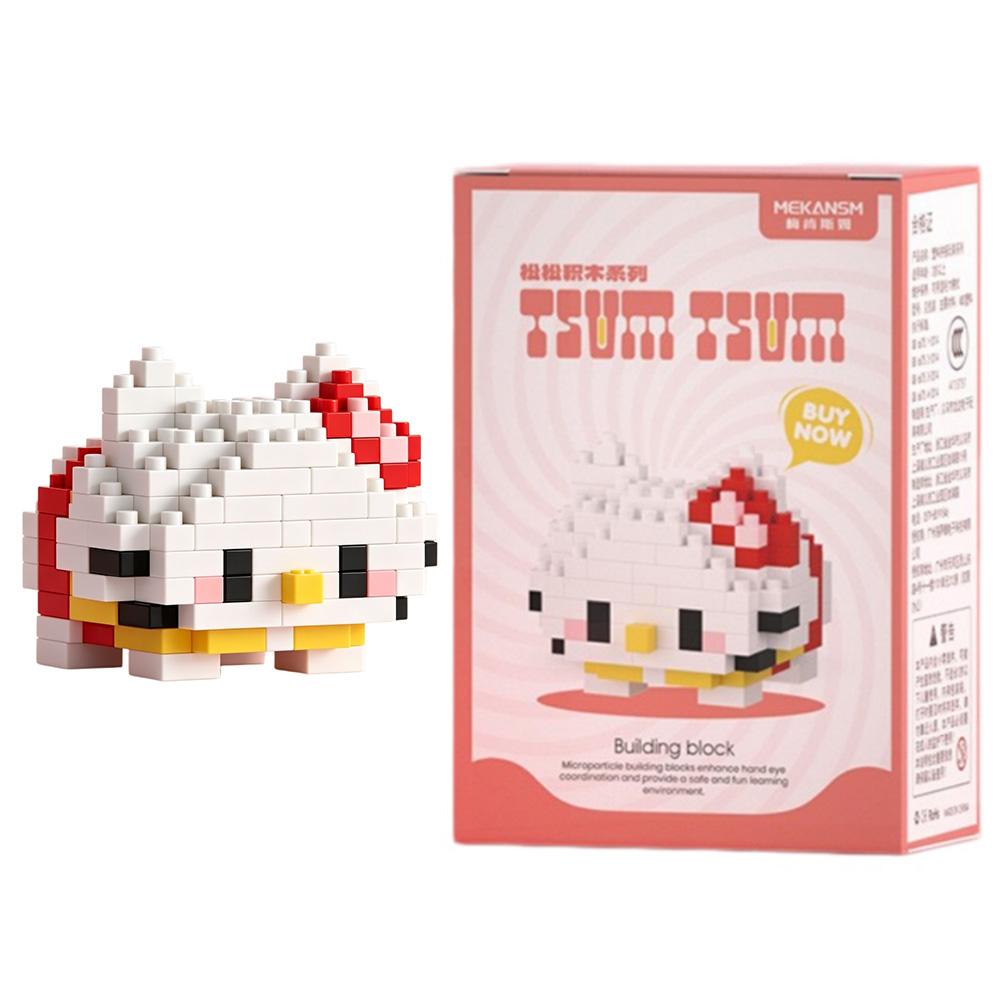 99 style Hello Kitty Building Blocks Cartoon Figures Kuromi Bricks My Melody Children's Assembly Toys Cinnamoroll Gift
