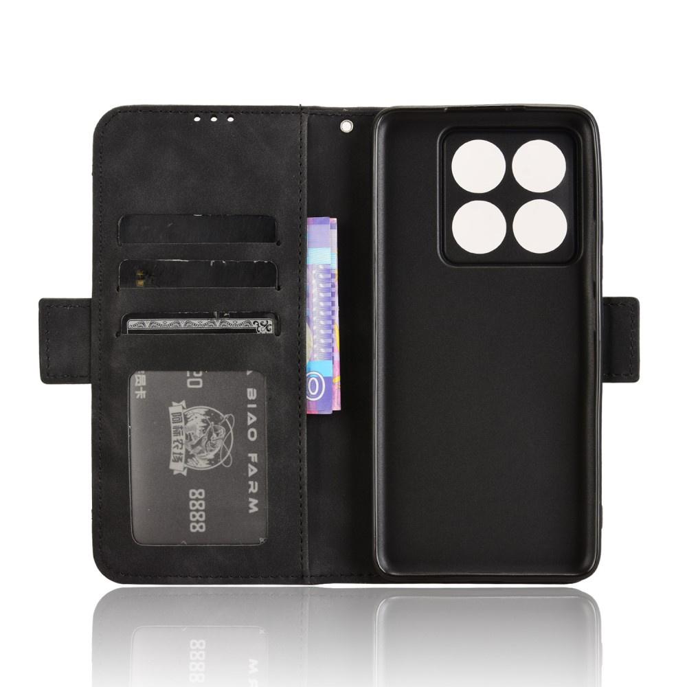 Flip Case for Xiaomi 14T Pro, Card Slot, Black