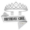 European and American Birthday Crown Headband Hairpin - "Happy Birthday"