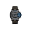 Relógio Série Mega Chief Armor Movimento Quartzo Pulseira de Nylon Mostrador Cinza Relógios Masculinos DZ4500