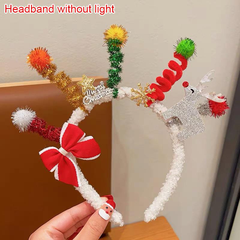 1PC Cute Hairband Merry Chritmas Christmas Party Favors Christmas Twisted Headband Santa Claus Xmax Tree Hair Accessories