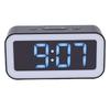 Digital Dual Clock Dimmable RGB   Volume Weekday Weekend Mode 12 24Hr with Snooze Compact for Bedroom Bedside Tabletop