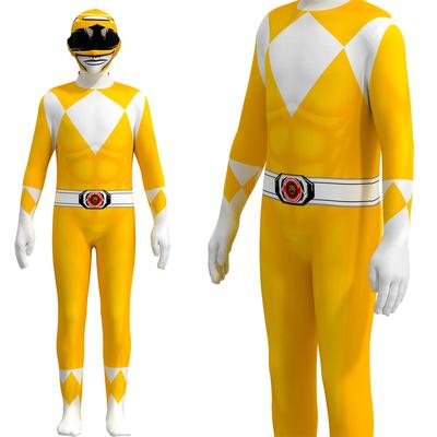 Kids Power Morpher Superhero Samurai Sentai Shinkenger Rangers Cosplay Fantasia Halloween Costume Mask For Men Boy Jumpsuit