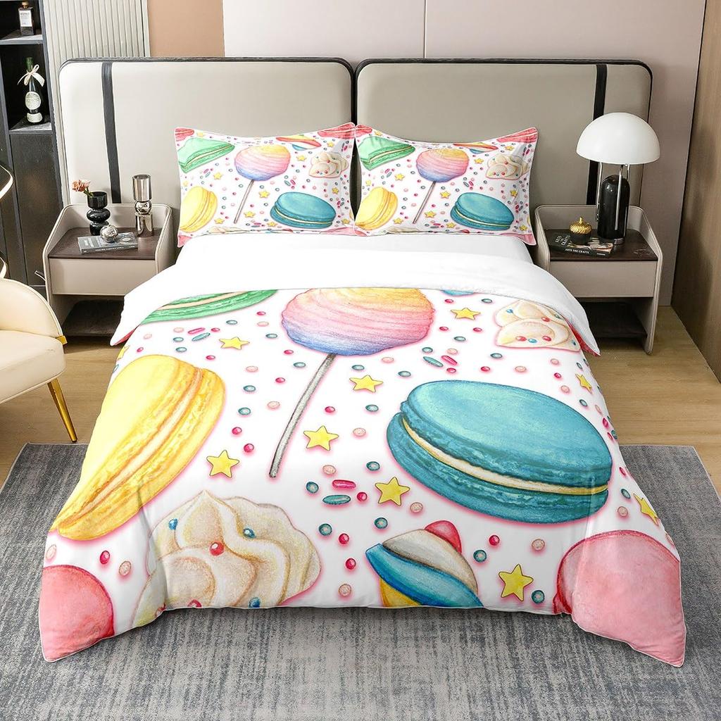 Candy Duvet Covers For Kids Boys Girls Queen King Size Lightweight Down Room Decor 2 Pillowcases And 1 Duvet Cover No Comforter