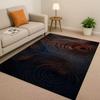 Classic Wood Grain Tree Growth Ring Brown Gray Living Room Non-Slip Area Rug Carpet For Bedroom Playroom Sofa,Home Decor Doormat