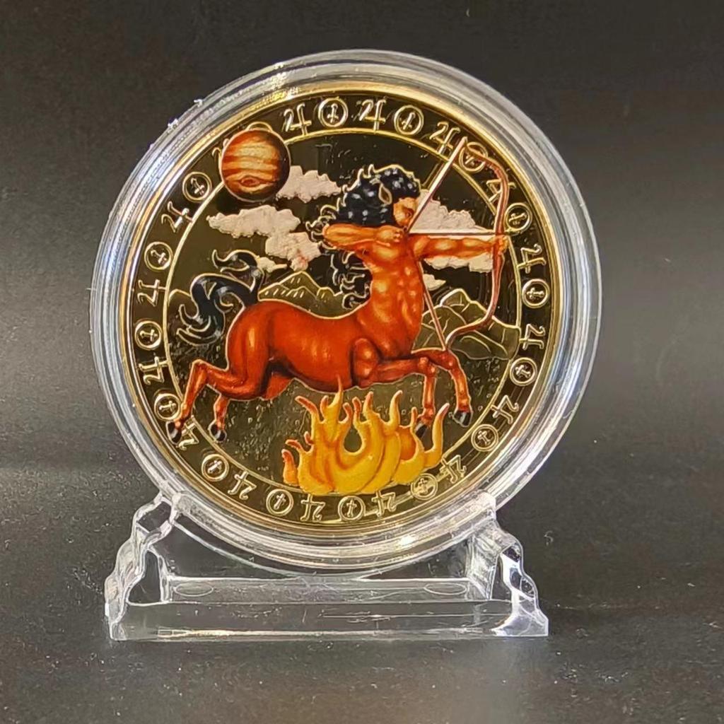 Gold-Plated Scorpio, Gemini, and Libra Zodiac Medallion Set