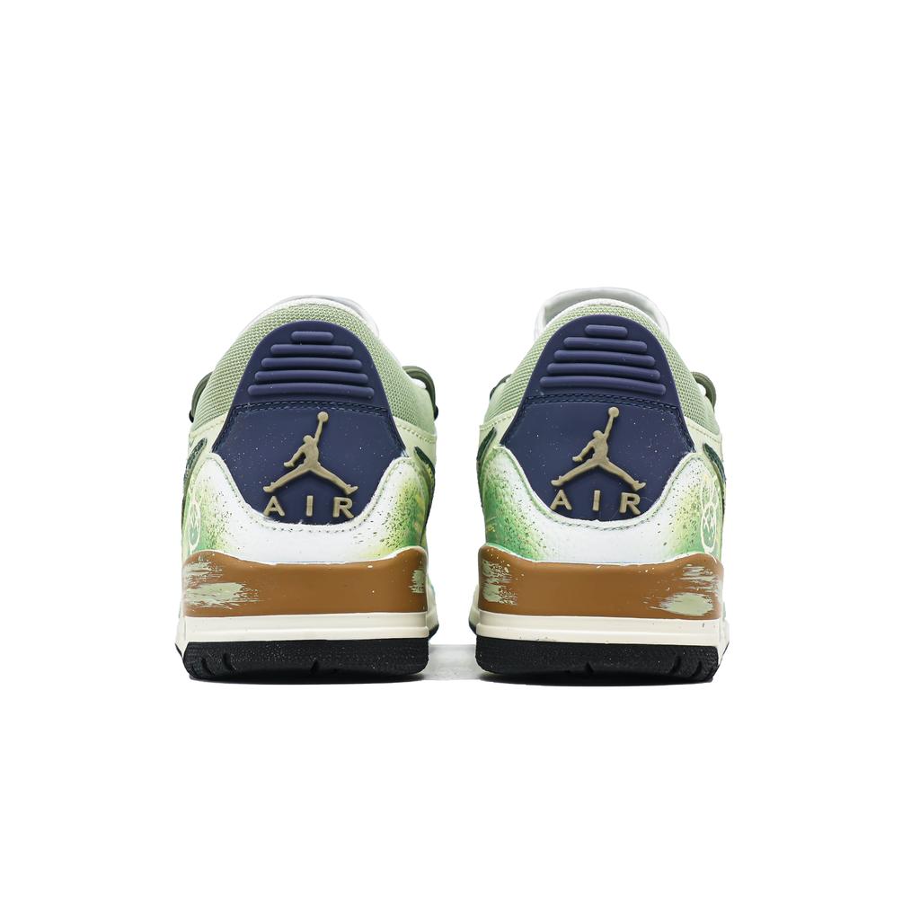 Jordan Legacy 312 Fun Bunny Abrasion Resistant Abrasion Resistant Low Top Vintage Basketball Shoes Men's Light Green HV5970-101(Team1027-)