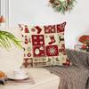 Christmas Tree Socks Print Pillowcase Christmas Holiday Living Room Sofa Decoration Pillowcase Waist Pillowcase