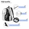 Ästhetische Klaviertasche Musiknoten Rucksack Unisex Schulstudent Klaviere Musik Pianist Schultaschen Junge Mädchen Leinwand Tagesrucksack Geschenk