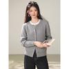 2026 Women's Red Cable Knit Cardigan Sweater with Gold Buttons - Small, Autumn Layer, Soft Sticky Knit Top