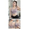 High Impact Shockproof Front Zipper Sports Bra For Women Fixed Cup Beauty Back Yoga Workout