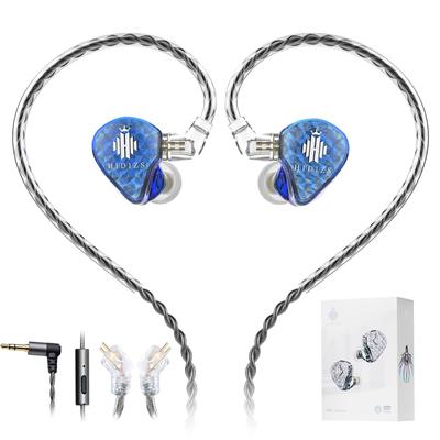 Hidizs Monitor Gaming Dual Magnetic Circuit Dynamic with Microphone MS1-GALAXY In-Ear Earphones, Wired, High-Performance Driver, 3.5mm Plug, In-Line