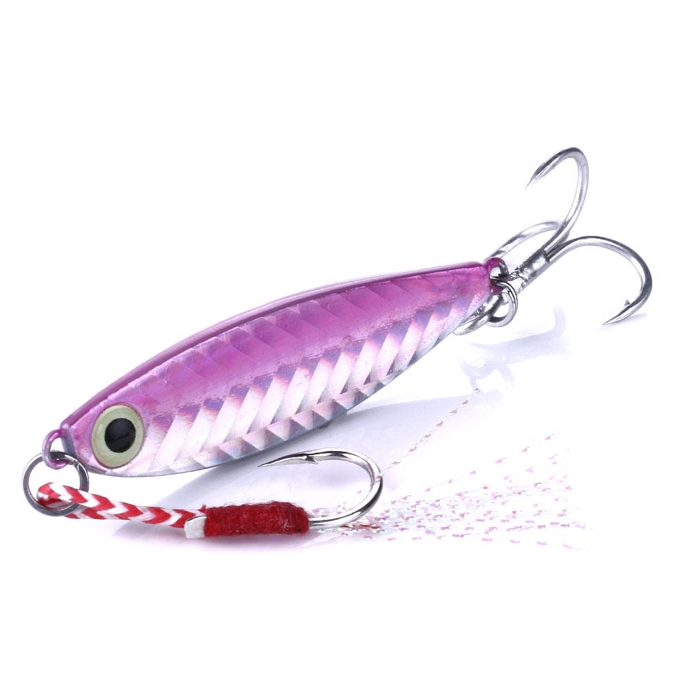 HENGJIA Wobbler Fishing Lead Bait  Hard Lures 20g Jigging Spoon Tackle 6 Colors