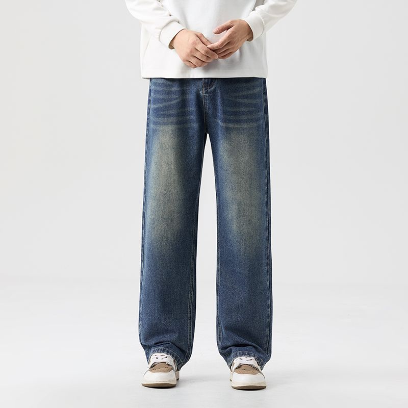 Men's Straight leg Loose Jeans Classic Style Advanced Stretch Autumn & Winter New 6 Colors Plus Size 28-38