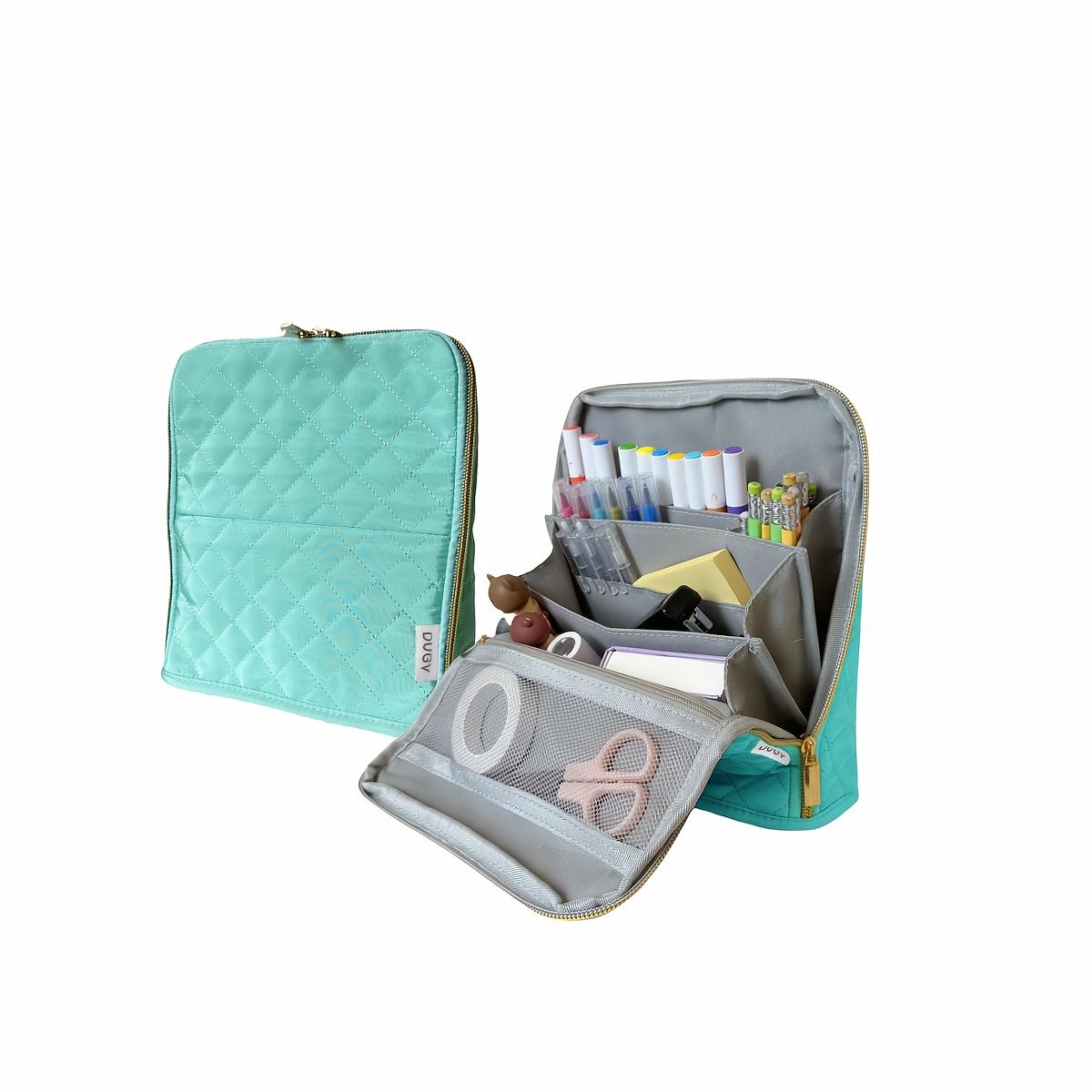 Multi-Functional Standing Storage Bag Pocket Organizer for Makeup Stationery Scrapbooking Storage зелёный 1820₽