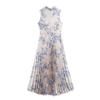 Jnleaog Summer New Arrival Women's Clothing Fashion Style French Fashion Commute Style Elegance Sleeveless Pleated Warehouse