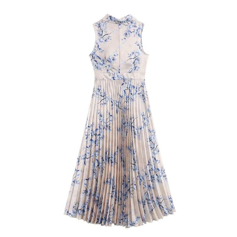 Jnleaog Summer New Arrival Women's Clothing Fashion Style French Fashion Commute Style Elegance Sleeveless Pleated Warehouse