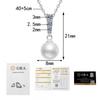 Moissanite Shell Pearl Necklace Clavicle Chain Women Vintage Elegant Light Luxury Jewelry
