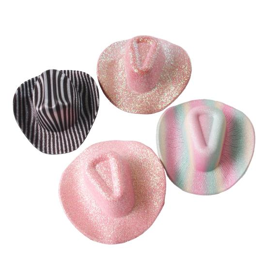 Domácí mazlíčci Kovbojský klobouk Retro Westernový kovbojský klobouk Nastavitelný Třpytivý klobouk pro psa