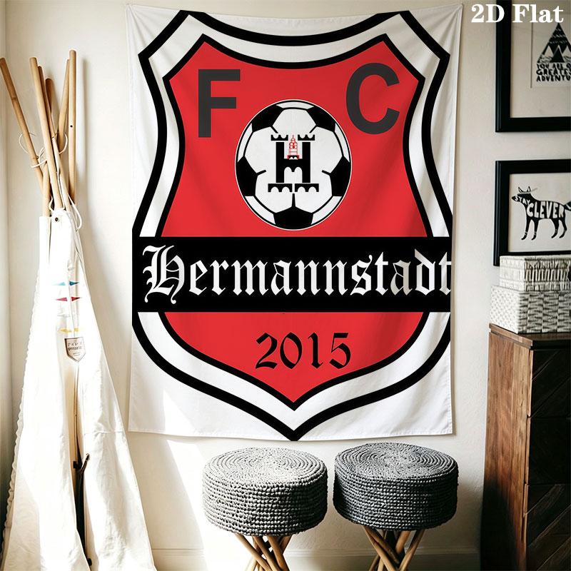 FC Hermannstadt Wall Hanging Printed Fabric Blanket Decorative Tapestries for Bedroom Living Room Home Decor