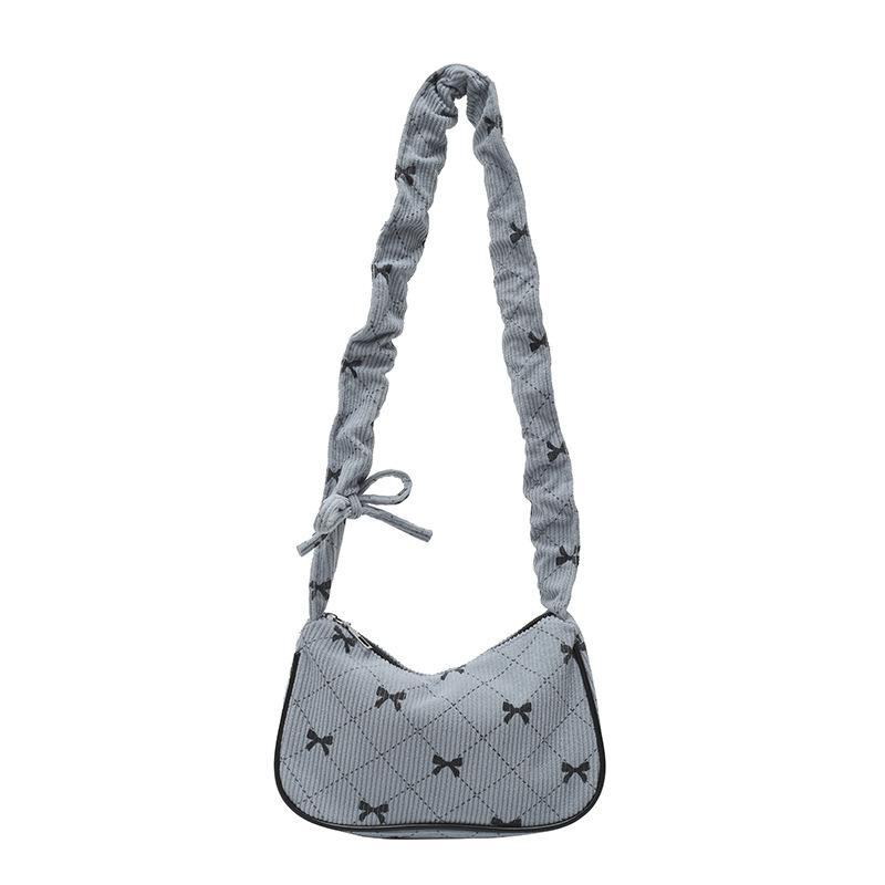 Women s Thick Corduroy Shoulder Tote Bag, Corduroy Notebook Bag, Student School Corduroy Tote Bag, Casual Corduroy Mommy Bag Bow ladies bag