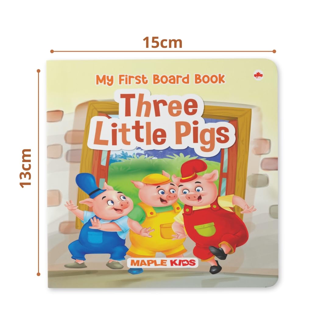 Story Books for Kids (Set of 4 Books)  Illustrated Board Book for Children  Age 0  2 Years  Jungle Book, The Princess and the Frog, Three Little P
