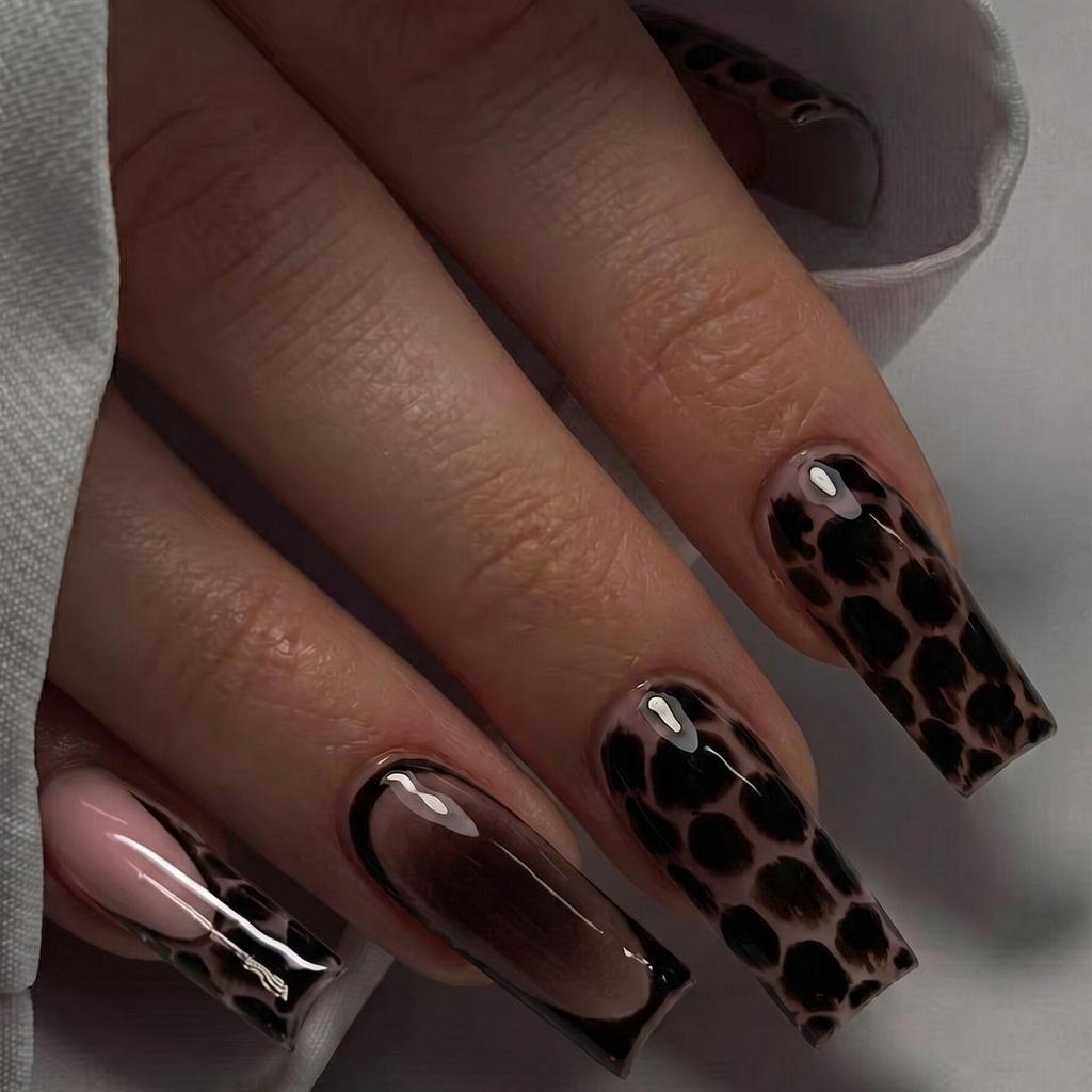 Pegatinas Desmontables para Uñas Estilo Europeo y Americano - Uñas Postizas Simples y Llevables
