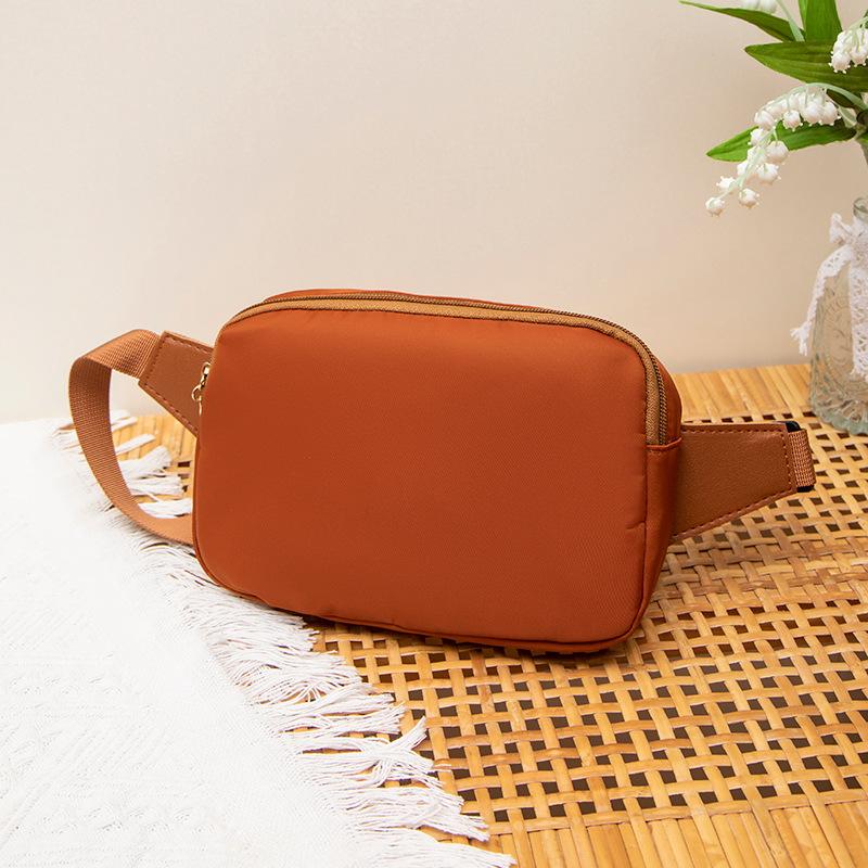 

Весна и лето горячие продажи модная повседневная уличная универсальная женская сумка кроссбоди на плечо портативное хранение мини поясная сумка сумка для мобильного телефона светло-коричневого