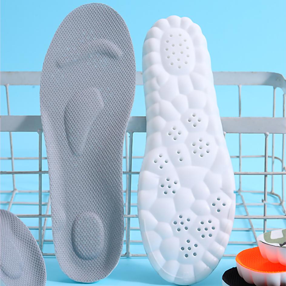 Sport Insoles for Shoes Sole Shock Absorption Deodorant Breathable Cushion Running Insoles for Feet Man Women Orthopedic Insoles