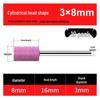 Flint 3mm Blue Corundum Grinding Wheel Head for Metal Rust Removal & Polishing, Electric Drill Grinder Attachment.
