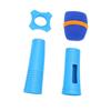 Silicone Wireless Microphone Handle Sleeve Anti Fall Mic   Cover with Windscreen Anti Slip   for KTV Home Karaoke Stagr