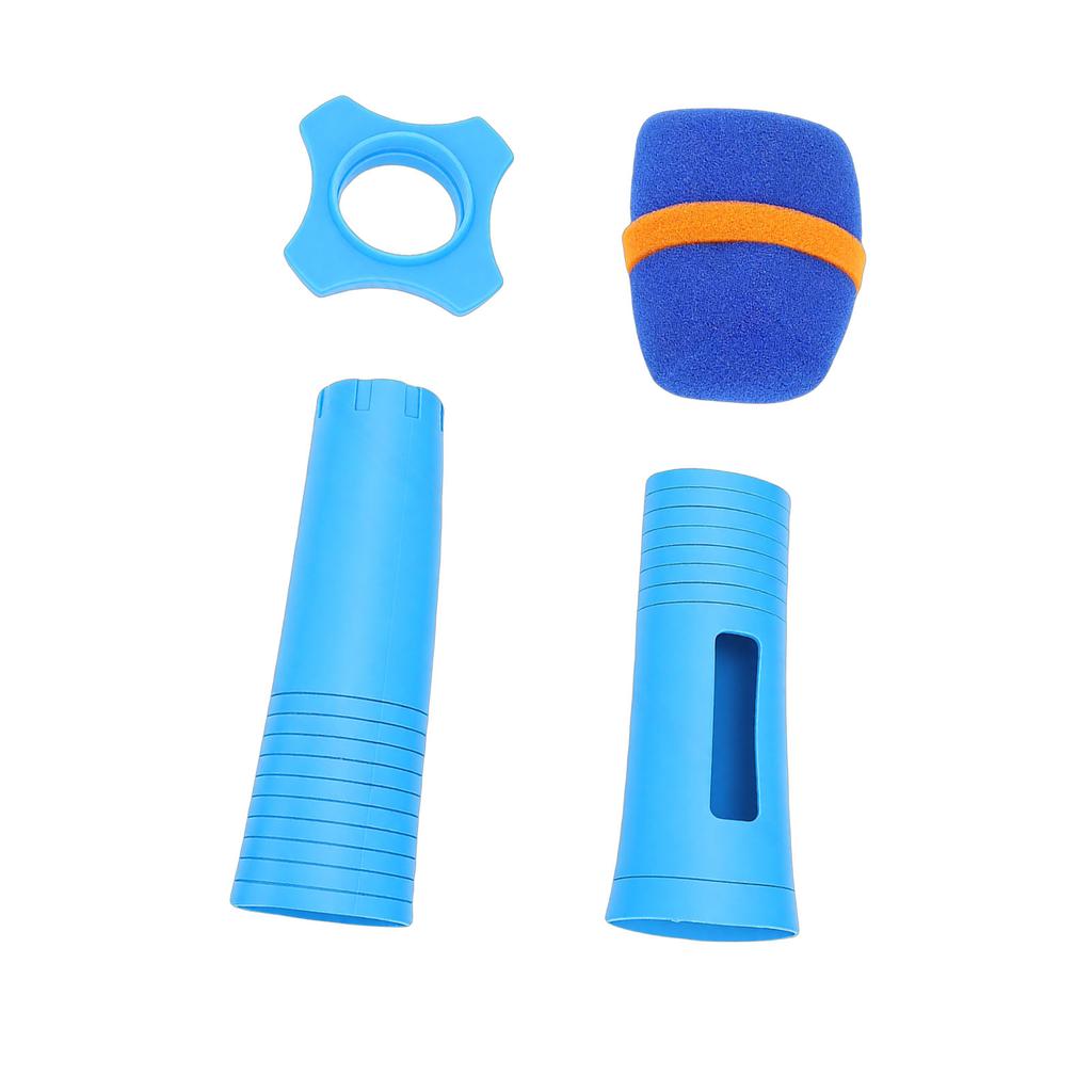 Silicone Wireless Microphone Handle Sleeve Anti Fall Mic   Cover with Windscreen Anti Slip   for KTV Home Karaoke Stagr